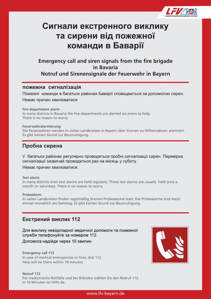Sirenensignale Ukraine