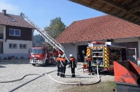 Brand Nebengebäude in Patzing